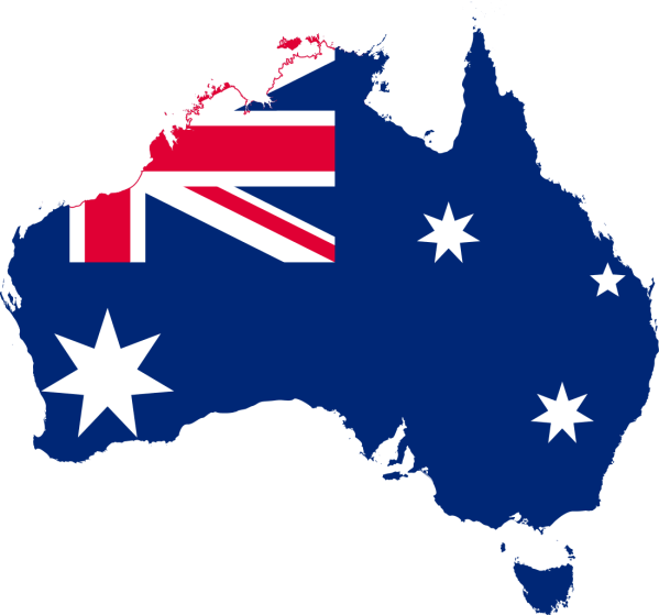 Australia-Flag-Map
