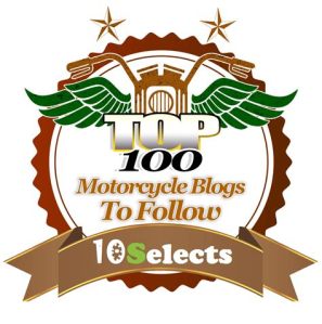 Badge of top 100 motorcycle blogs