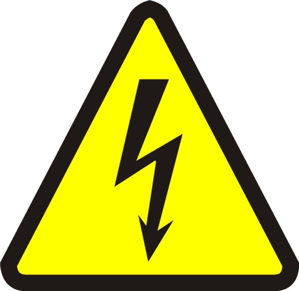 electrical warning sign