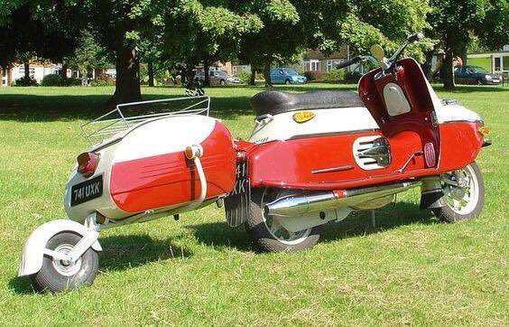 Motorcycle with artistic, hand-painted bodywork and sculptural elements, featured among the strangest motorcycles of 202