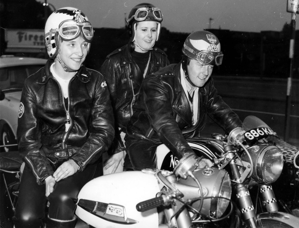 Iconic leather jacket associated with motorcycling